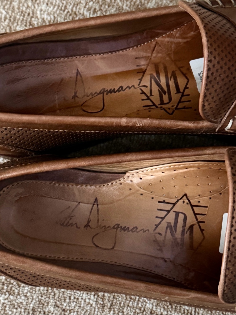 Martin Dingman Perforated Leather Penny Loafers - Picture 11 of 11